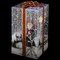 Northlight 12" Lighted and Musical Santa Snowing Gift Box with Red Ribbon Christmas Decoration